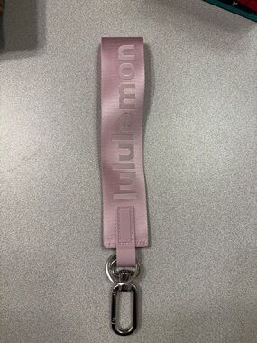 Lululemon Pink Logo Key Strap